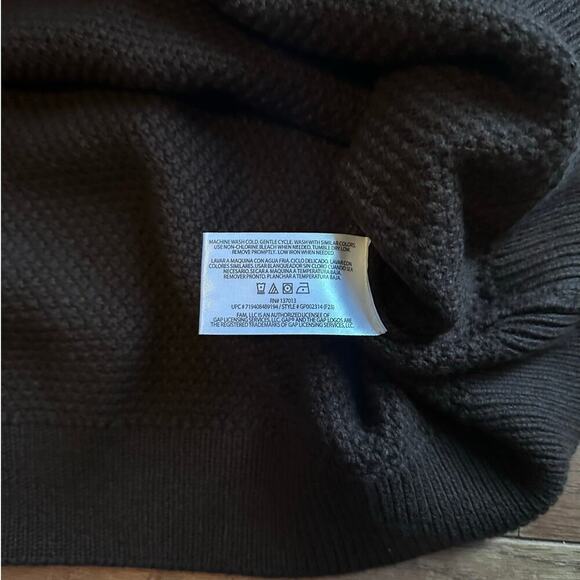 Gap Mens Sweater in Java Brown NWT Ribbed Seed Stitched - Picture 7 of 9